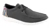 Roper Men's Hang Loose Casual Shoe In Black In Gray