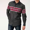 Roper Men's  Grey Shirt In Gray