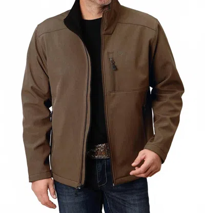Roper Men's Softshell Jacket In Brown