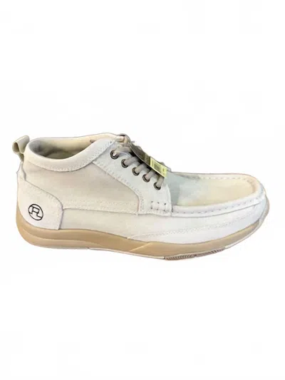 Roper Men's Suede 5-eyelet Clearcut Ii Sneakers In Beige In White