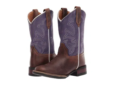 Roper Monterey (toddler/little Kid) Girls Shoes Brown Leather Vamp/purple Shaft : 9 Toddler M