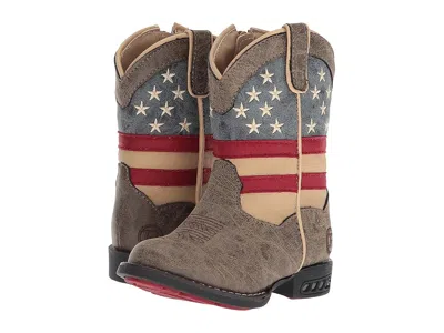 Roper Kids' Patriot (toddler) Cowboy Boots Faux Leather Vamp Stars & Stripes Shaft : 7 Toddler M, Synthetic