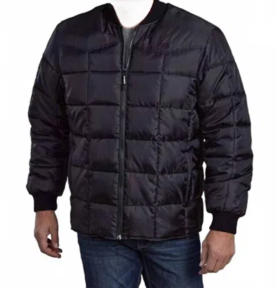 Roper Poly Filled Coat In Black