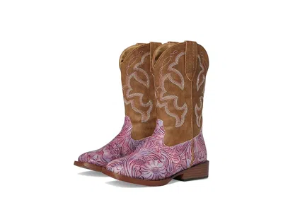 Roper Raya (toddler/little Kid) Girl Cowboy Boots Pink : 3 Little Kid M, Leather In Multi
