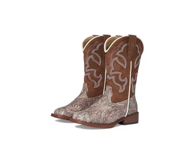 Roper Raya (toddler/little Kid) Girl Cowboy Boots Purple : 10 Toddler M, Leather In Animal Print