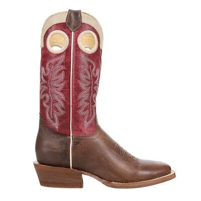 Pre-owned Roper Ride 'em Cowgirl Embroidered Square Toe Cowboy Womens Brown Casual Boots