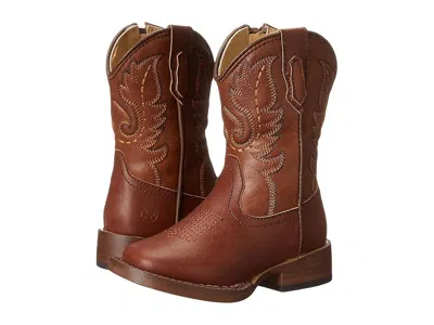 Roper Kids' Texson Faux Leather (toddler) Cowboy Boots Brown : 8 Toddler M, Synthetic