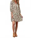 Roper Vintage Floral Dress In Cream In Multi