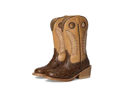 Roper Walker Bumps (toddler/little Kid) Boys Shoes Brown Faux Ostrich Vamp : 10 Toddler M, Synthetic