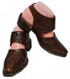 Roper Women's All-over Floral Tooled Mule In Dark Brown In Brown