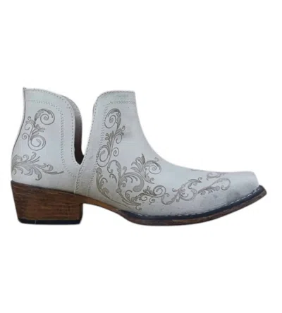 Roper Women's Ava Laser Bootie In White