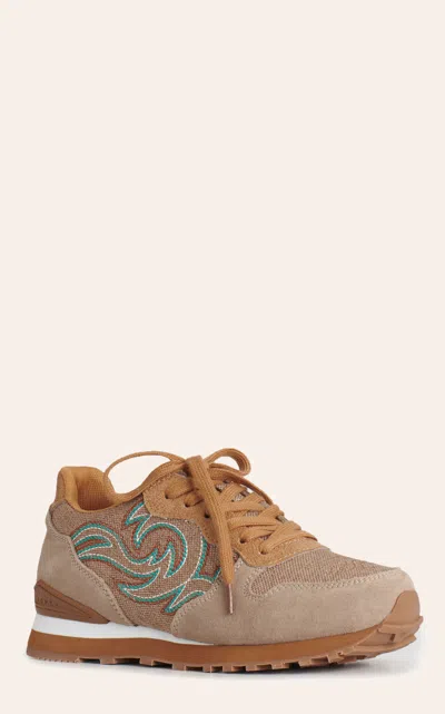 Roper Women's Giddyup Jogger Beige Casual Shoes In Brown