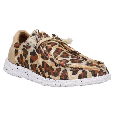 Roper Women's Hang Loose Shoe In Metallic Leopard In Animal Print