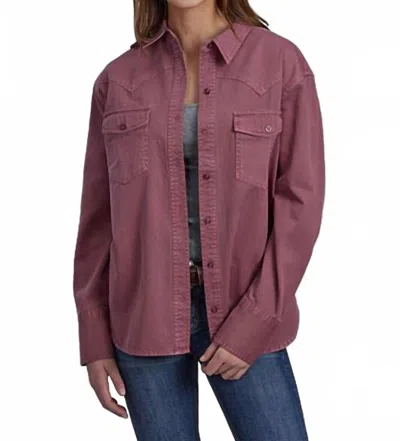 Roper Women's Solid Twill Top In Pigment Dyed In Multi