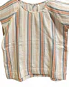 Roper Women's Stripe Peasant Blouse In Multi In Multi