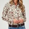 Roper Women's Vintage Floral Blouse In Cream In Multi