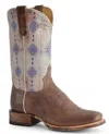 Roper Women's Western Boot In Tan/multi