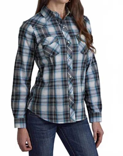 Roper Women's Western Snap Shirt In Blue