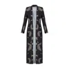 Roqaia Fashion House Women's Black / Gold Peacock Elegance In Black/gold