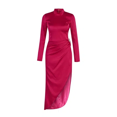 Roqaia Fashion House Women's Pink / Purple Anemone Pink Dress