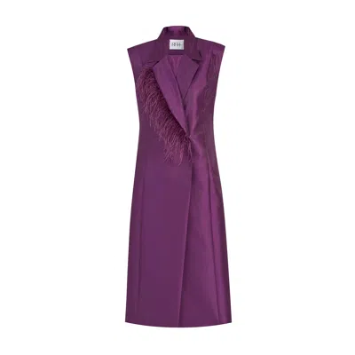 Roqaia Fashion House Women's Pink / Purple Kara Vest Jacket - Limited Edition