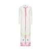 Roqaia Fashion House Women's White Blossom Breeze Kaftan In White