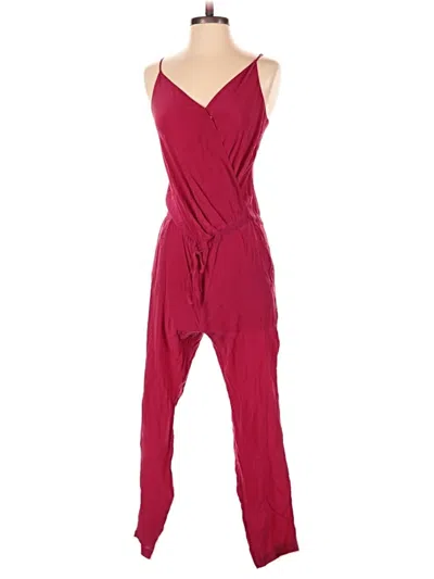 Pre-owned Rory Beca Jumpsuit In Burgundy