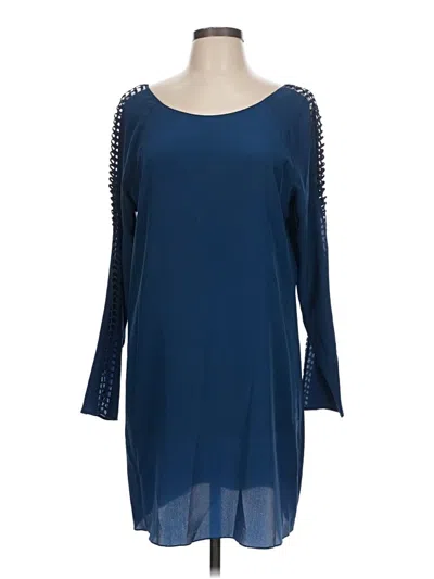 Pre-owned Rory Beca Long Sleeve Blouse In Blue
