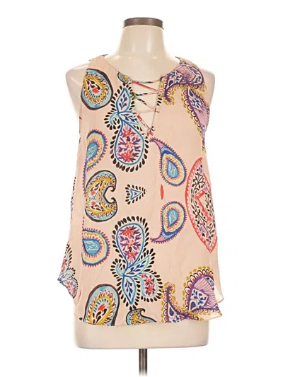 Pre-owned Rory Beca Sleeveless Blouse In Tan