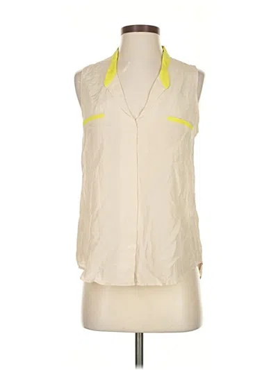 Pre-owned Rory Beca Sleeveless Button Down Shirt In Yellow
