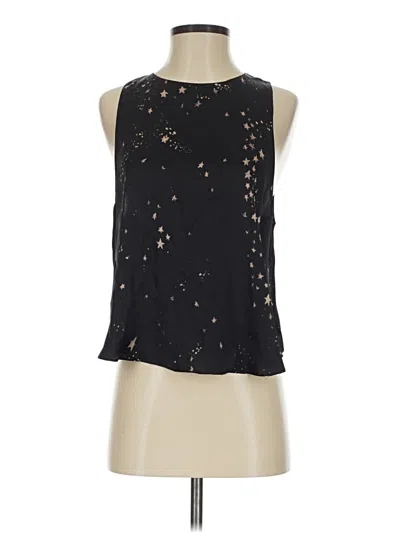Pre-owned Rory Beca Sleeveless Silk Top Black Halter Neckline Tops