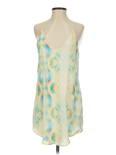 Pre-owned Rory Beca Sleeveless Silk Top Green Halter Neckline Tops
