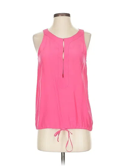Pre-owned Rory Beca Sleeveless Silk Top Pink Halter Neckline Tops