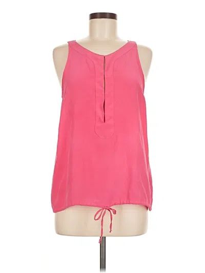 Pre-owned Rory Beca Sleeveless Silk Top Pink Halter Neckline Tops