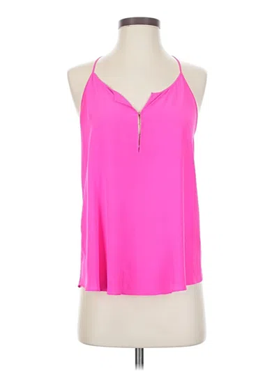 Pre-owned Rory Beca Sleeveless Silk Top Pink Halter Neckline Tops