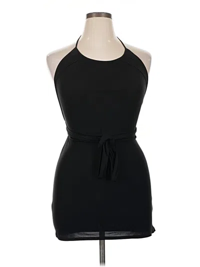Pre-owned Rory Beca Sleeveless Top Black Halter Neckline Tops