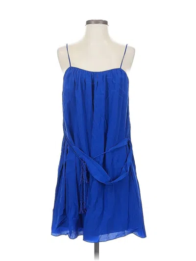 Pre-owned Rory Beca Sleeveless Top Blue Strapless Neckline Tops