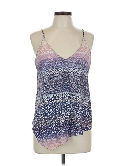 Pre-owned Rory Beca Sleeveless Top Purple Halter Neckline Tops
