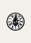 Rory Dobner Beetle Clock Salad Dessert Plate In Black