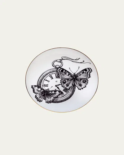 Rory Dobner Time Flies Platter In Black  White