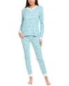 Ro's Garden 2pc Flock Pajama Set In Blue