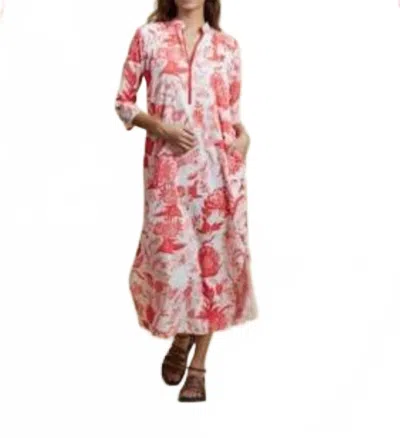 Ro's Garden Asha Long Kurta Dress In Pink