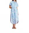 Ro's Garden Bea Maxi Dress In Passionaria Blue In Blue