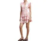 Ro's Garden Bimba Short Dress In Light Pink Micaela In Multi