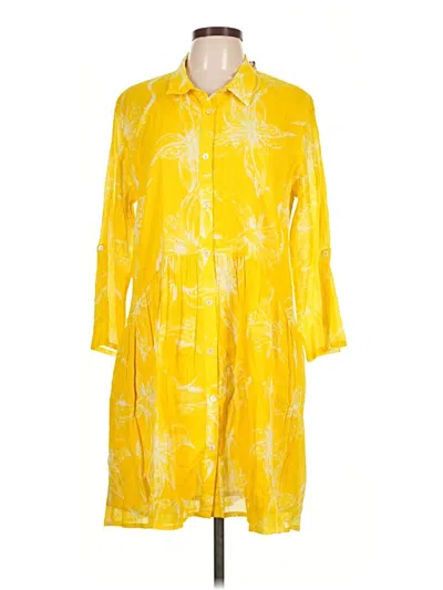 Ro's Garden Casual Dress In Yellow