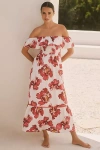 Ro's Garden Chelsea Cotton Off-the-shoulder Midi Dress