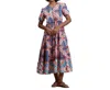 Ro's Garden Daphne Midi Dress In Red Sicily In Multi