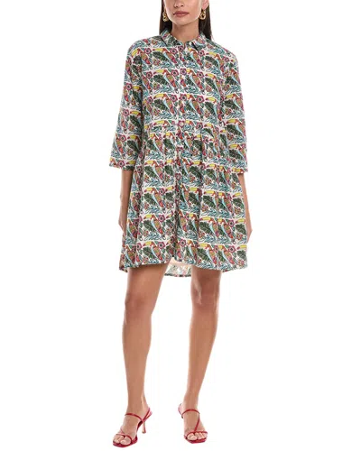 Ro's Garden Deauville Broderie Shirtdress In Multi