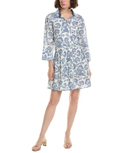 Ro's Garden Ros Garden Deauville Shirtdress In Blue