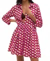 Ro's Garden Deauville Short Dress In Pink Etna In Multi